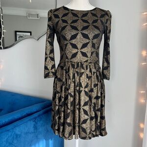 Topshop Gold Star dress ASO as seen on the carrie diaries